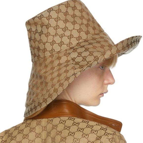 Gucci California Original GG Bucket Hat In Beige - Size M - Picture 15 of 16